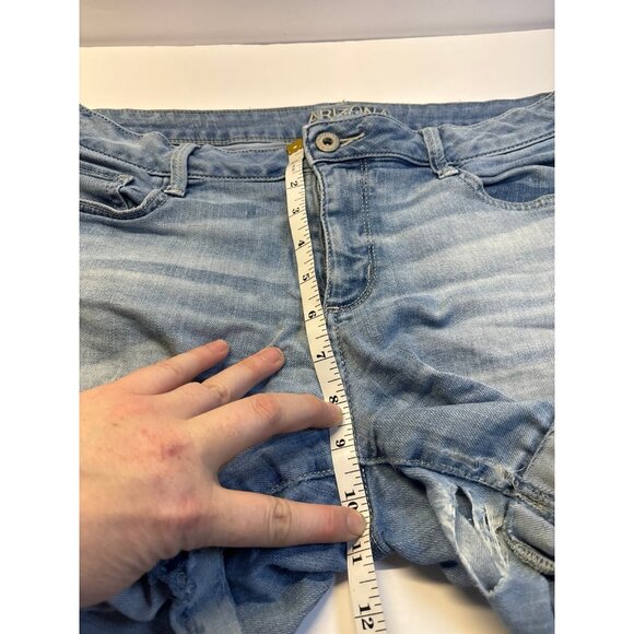 Arizona‎ Blue Denim Jean Shorts (size 13 juniors) Y2K 90s/00s - Picture 5 of 6